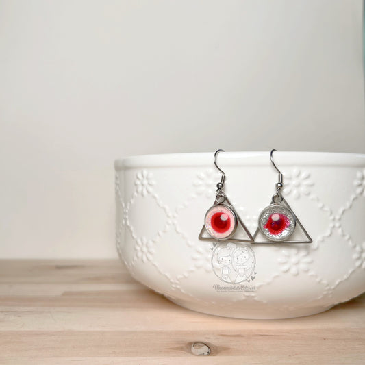 Boucles d'oreilles Pendantes géométriques triangulaires