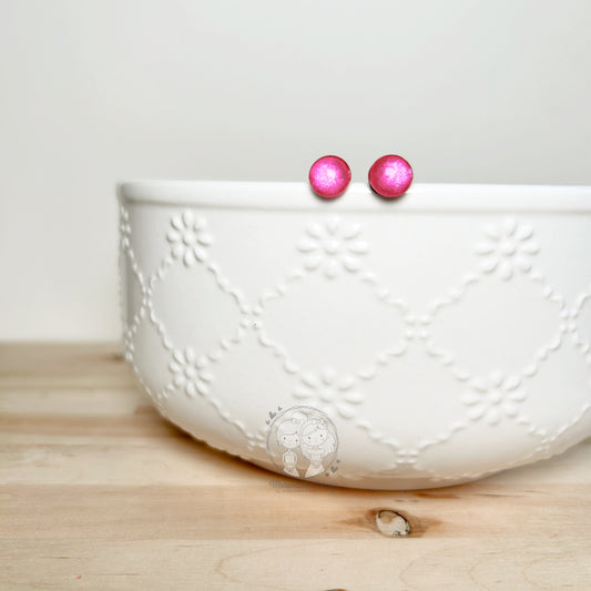 Boucle d'oreilles Clous roses