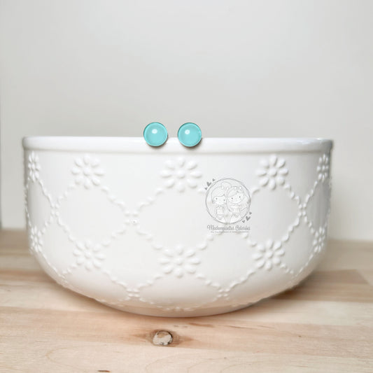Boucle d'oreilles Clous aqua #2