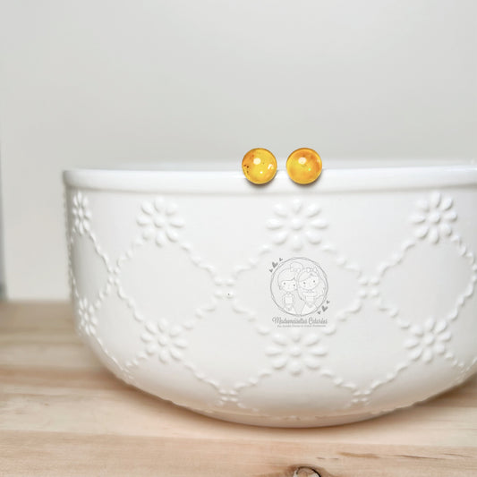 Boucle d'oreilles Clous jaunes